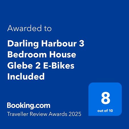 Darling Harbour 3 Bedroom House Glebe 2 E-Bikes Included Сідней Екстер'єр фото